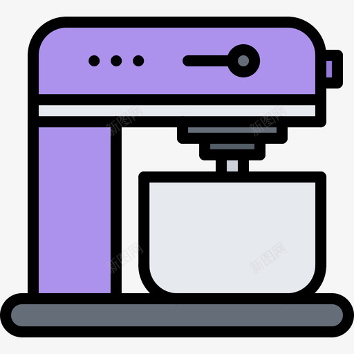 搅拌机厨房100彩色图标svg_新图网 https://ixintu.com 厨房 彩色 搅拌机
