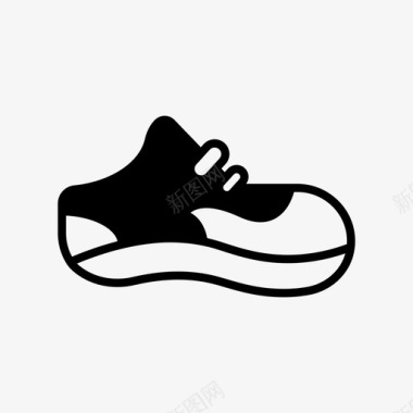 运动鞋鞋健身房标志图标图标