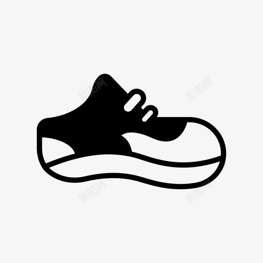 运动鞋鞋健身房标志图标svg_新图网 https://ixintu.com 健身房标志 运动鞋 鞋