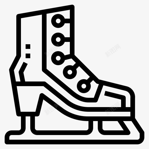 溜冰比赛鞋图标svg_新图网 https://ixintu.com 比赛 溜冰 滑板 运动