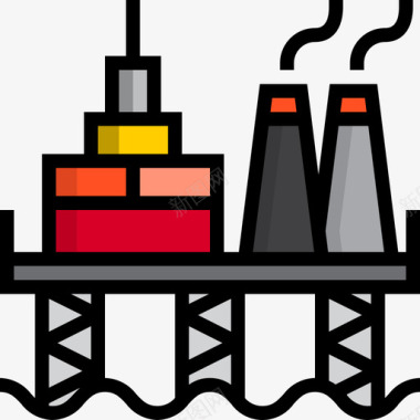 油平台污染13线颜色图标图标