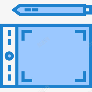 图形板办公供应商6蓝色图标图标