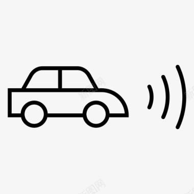 汽车警报通知图标图标