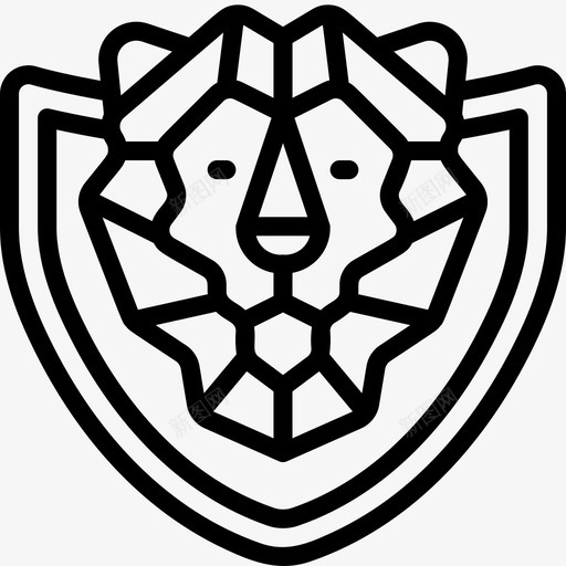 狮子狩猎11直系图标svg_新图网 https://ixintu.com 狩猎 狮子 直系
