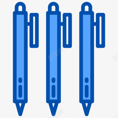 钢笔政治6蓝色图标图标
