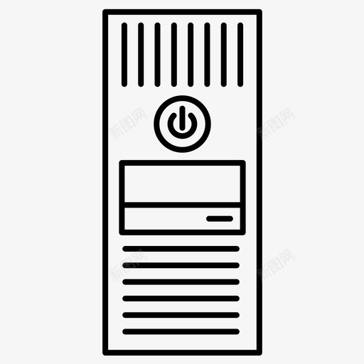 计算机cpucpu塔图标svg_新图网 https://ixintu.com cpu 常规 电子 线路 计算机 设备