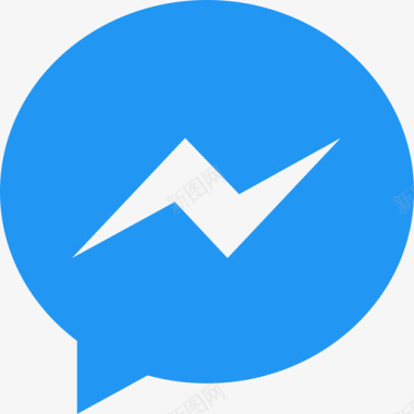 Messenger社交标志3扁平图标图标