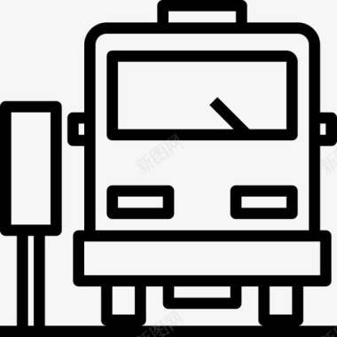 公交车站200路直达图标图标