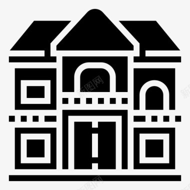 家智能屋16字形图标图标
