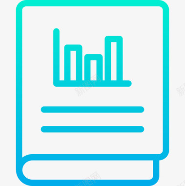 会计数据科学5梯度图标图标