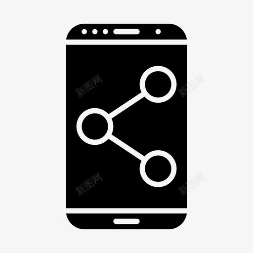 电话共享关系共享图标svg_新图网 https://ixintu.com 共享 关系 字形 电话