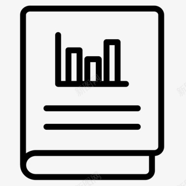 会计数据科学2线性图标图标