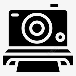 立体摄影机即时摄影相机摄录机即时摄影机图标高清图片