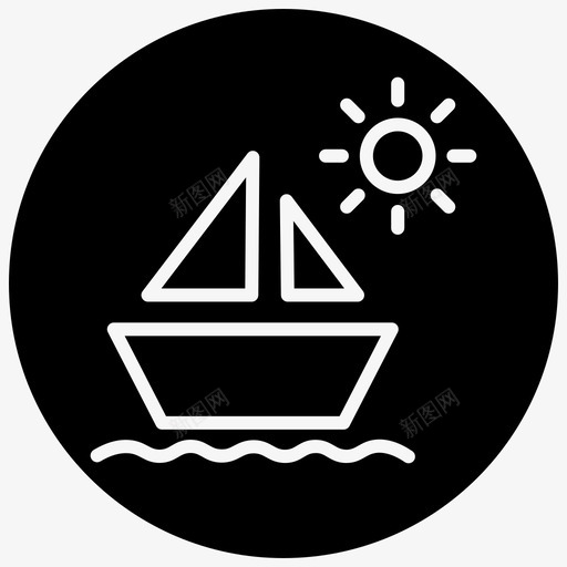 船钓鱼海上图标svg_新图网 https://ixintu.com 夏季2线正前方 海上 船 运输 钓鱼