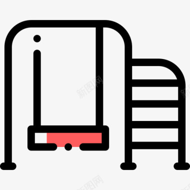 游乐场城市公园7颜色省略图标图标