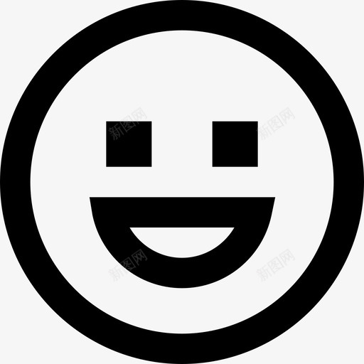 快乐Emoji情绪图标svg_新图网 https://ixintu.com Emoji 微笑 快乐 情绪 线性情感线