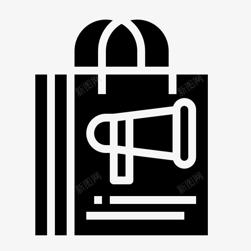 扩音器商务管理53填充图标svg_新图网 https://ixintu.com 商务管理53 填充 扩音器