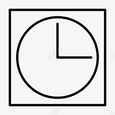 钟表床橱柜图标图标