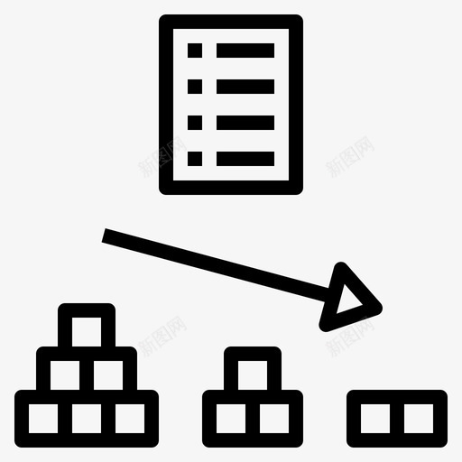 小批量订货生产准时图标svg_新图网 https://ixintu.com 准时 小批 批量 生产 订货