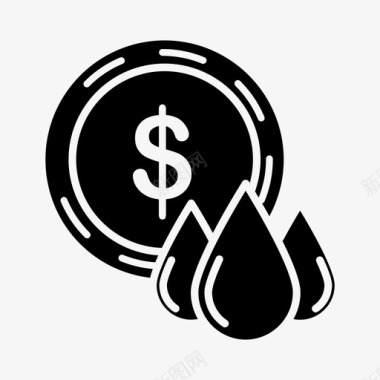 石油货币美元图标图标