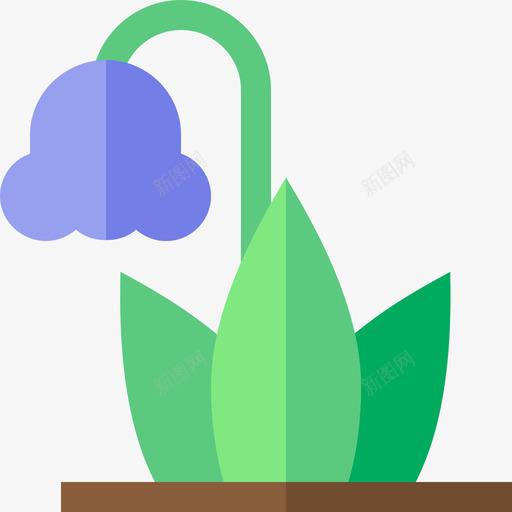 Harebell家里的植物20个平的图标svg_新图网 https://ixintu.com 20个 Harebell 家里 平的 植物