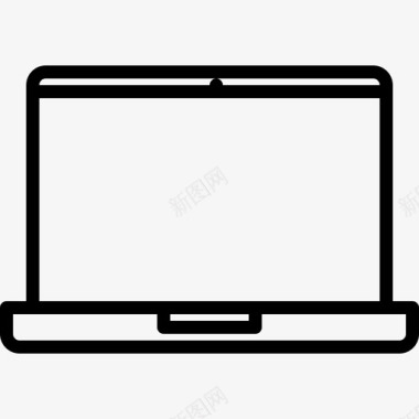 笔记本电脑设备43线性图标图标