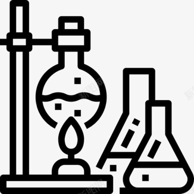 化学科学105线性图标图标