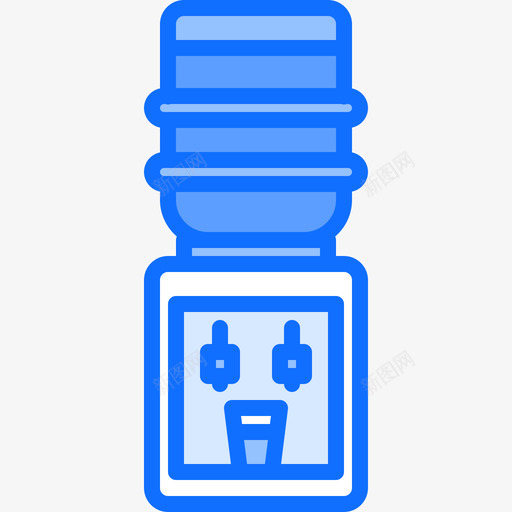 饮水机装置46蓝色图标svg_新图网 https://ixintu.com 蓝色 装置 饮水机