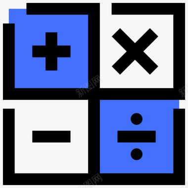 计算器android应用程序11蓝色图标图标