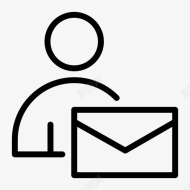 邮件联系人电子邮件联系人图标图标