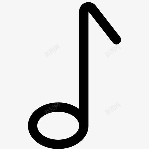 音乐音符声音图标svg_新图网 https://ixintu.com 声音 简单的线条 音乐 音符
