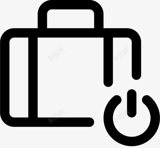 备用商务电动图标svg_新图网 https://ixintu.com 公文包 商务 备用 开启 旅行 电动 行李箱