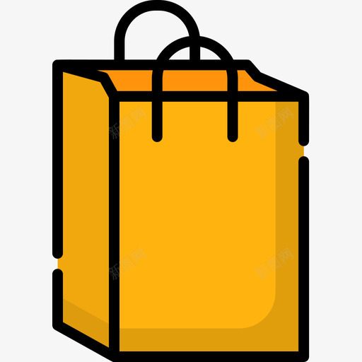 购物袋超市35线性颜色图标svg_新图网 https://ixintu.com 线性 购物袋 超市 颜色