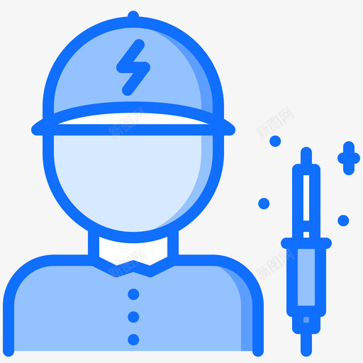 修理工电脑54蓝色图标svg_新图网 https://ixintu.com 修理工 电脑 蓝色
