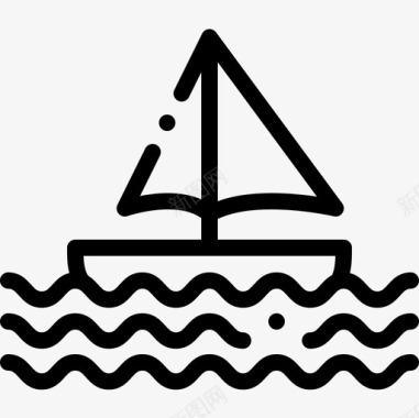 帆船澳大利亚15直线型图标图标