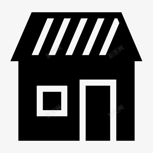 零售建筑商业图标svg_新图网 https://ixintu.com 商业 商店 实体 建筑 零售