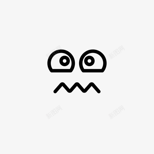 表情头晕紧张图标svg_新图网 https://ixintu.com 头晕 晕眩 紧张 表情