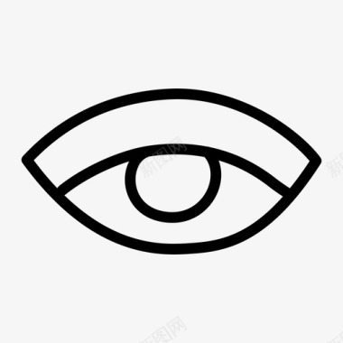 眼用妆眼睑视力图标图标