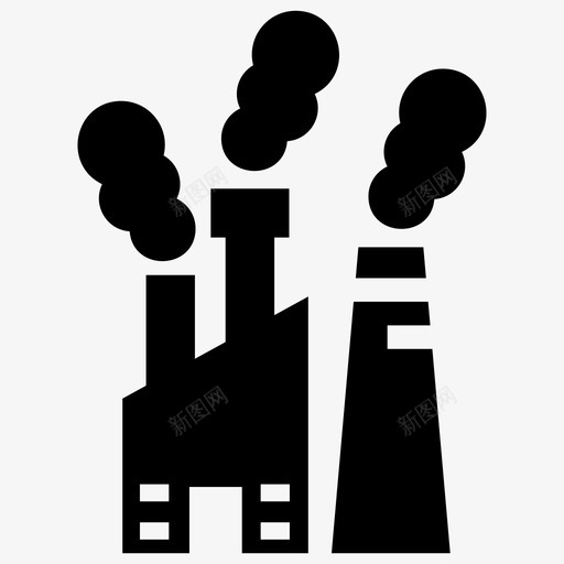 污染空气保护图标svg_新图网 https://ixintu.com 保护 垃圾 污染 环境 空气 自然