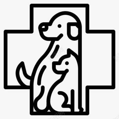 兽医护理医疗保健医疗图标图标