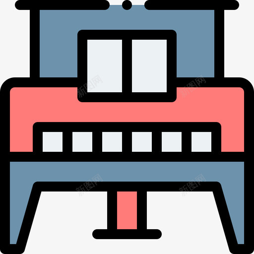 钢琴教育263线性颜色图标svg_新图网 https://ixintu.com 教育 线性 钢琴 颜色