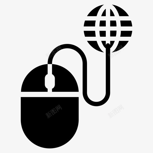 在线全局教育鼠标图标svg_新图网 https://ixintu.com 在线全局 学习 教育 教育线字形 鼠标