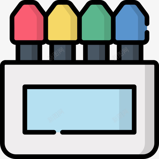 彩色铅笔教育206线颜色图标svg_新图网 https://ixintu.com 彩色 教育 铅笔 颜色