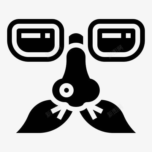 眼镜喜剧演员服装图标svg_新图网 https://ixintu.com 喜剧演员 搞笑 服装 派对女郎 眼镜 胡子