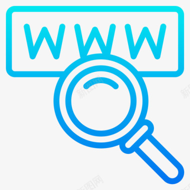 Www互联网和浏览器4梯度图标图标