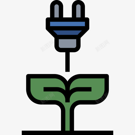 充电电源和能量12线性颜色图标svg_新图网 https://ixintu.com 充电 电源和能量12 线性颜色