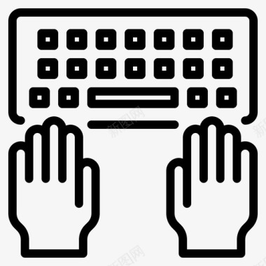 键盘网页143线性图标图标