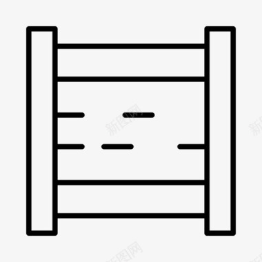 木门建筑栅栏图标图标