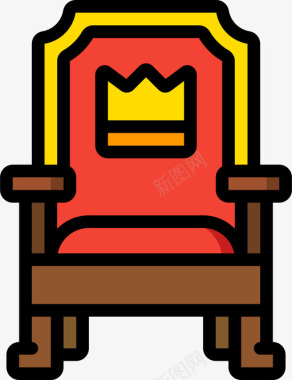王位君主制1直系颜色图标图标