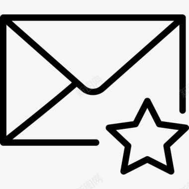 最喜欢的电子邮件商务信件图标图标